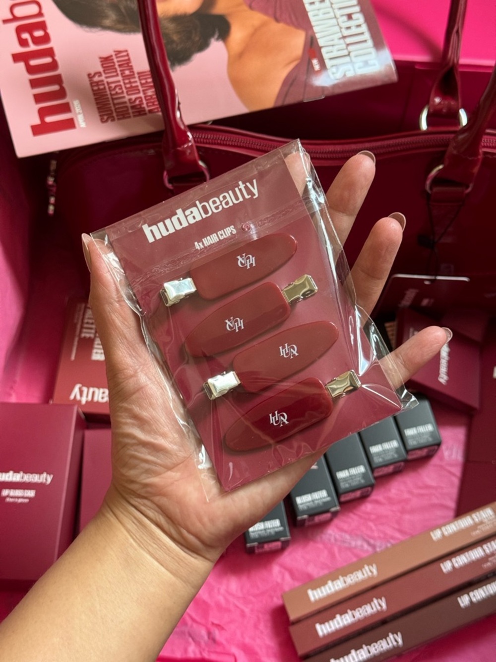 HUDA BEAUTY STRAWBERRY COLLECTION• ALL PRODUCTS ARE BRANDNEW CHECK PHOTOS - Picture 12 of 17